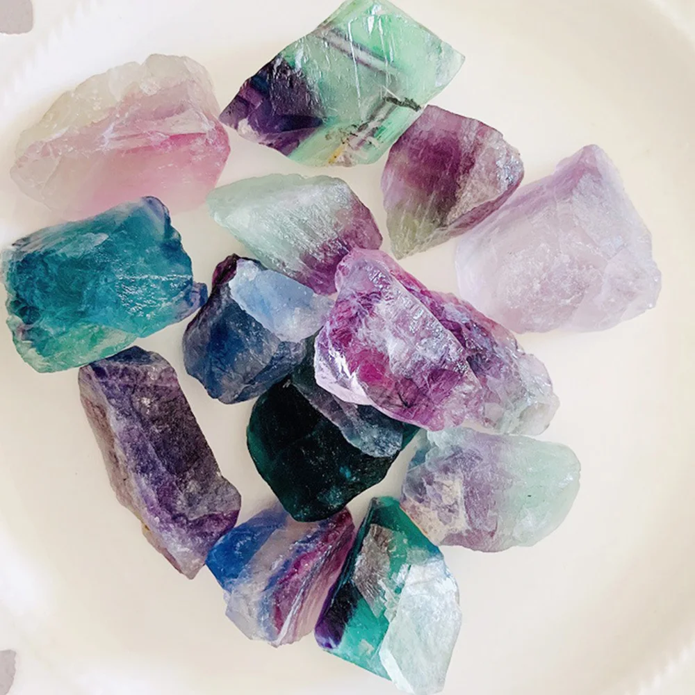 

200G Natural Rough Fluorite Healing Stone Quartz Crystal Specimen Mineral Rock