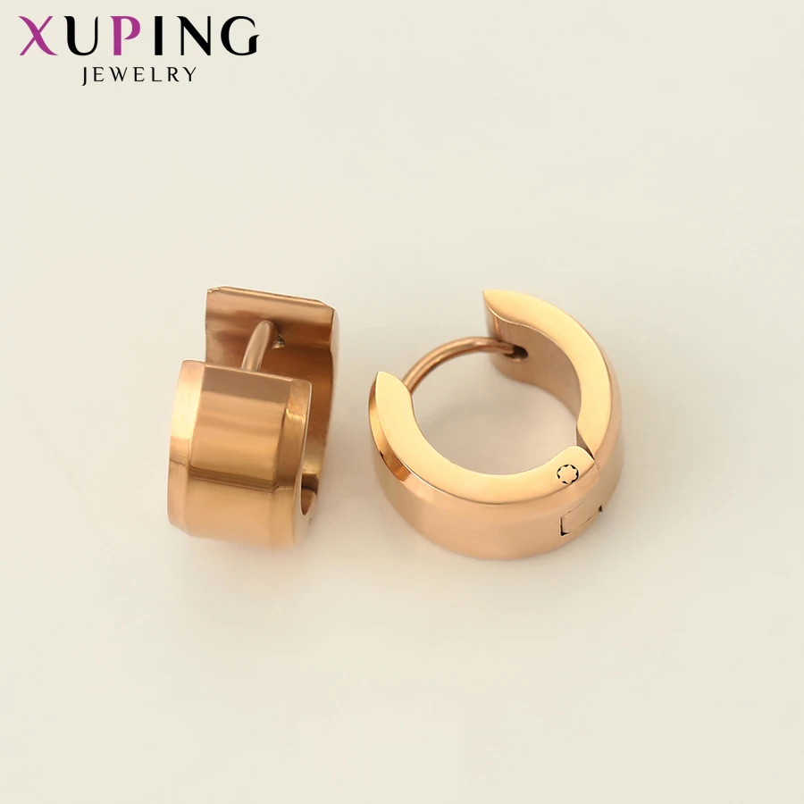 Xuping, новинка, серьги-кольца для женщин, простые, модные, нержавеющая сталь, ювелирные изделия, европейский стиль, на день рождения, семейные, вечерние, подарок, S192-98510