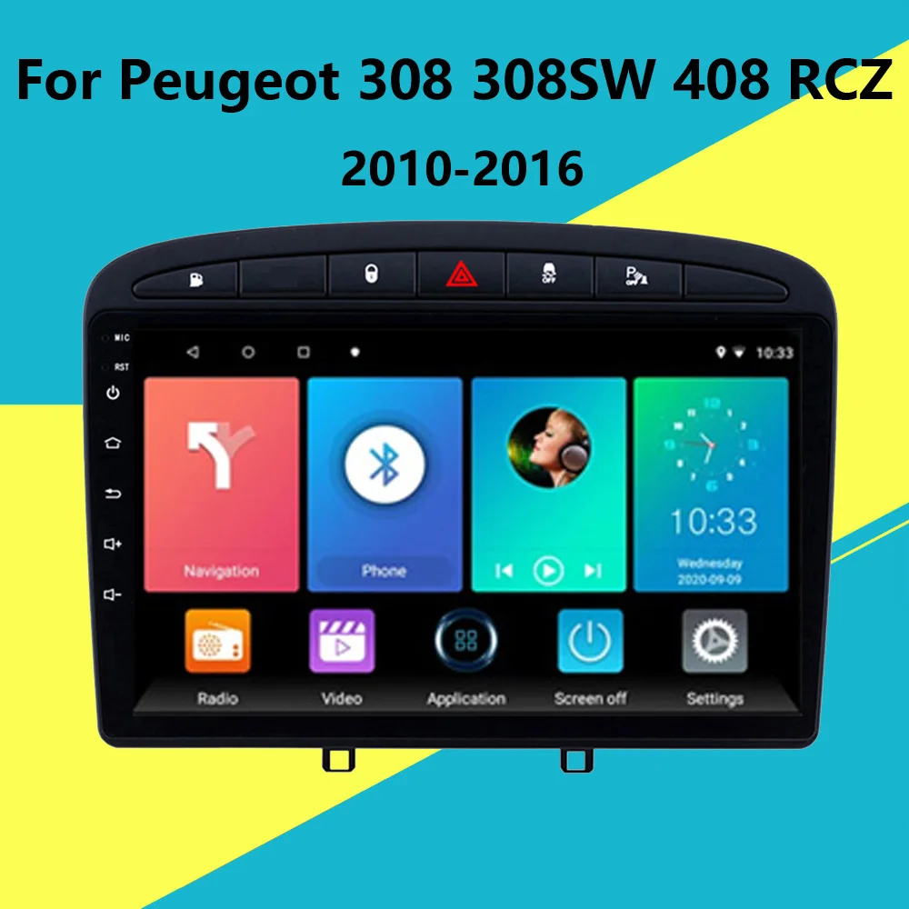 9 &quotAndroid автомобильный мультимедийный плеер для Peugeot 308 308SW 408 RCZ 2010 2016 Авто Стерео