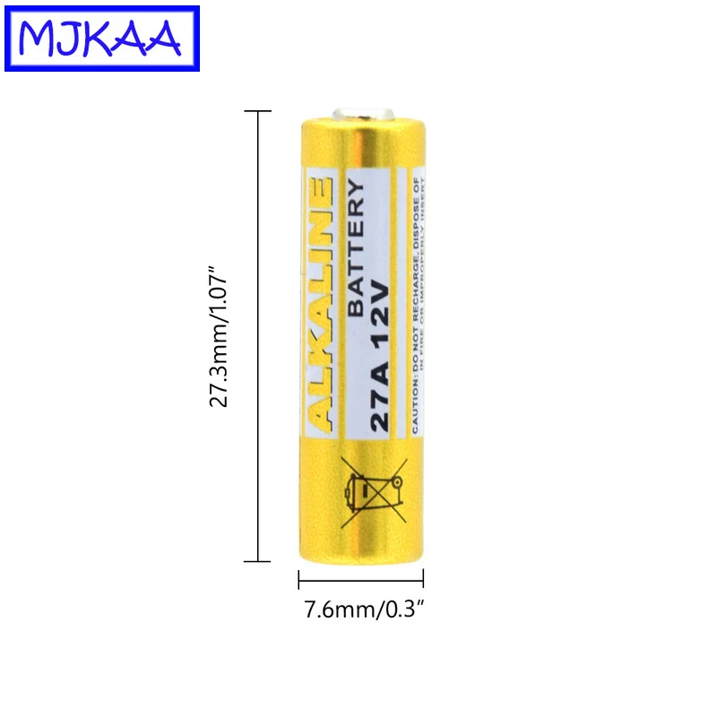 MJKAA 50 шт. 27A 12 В L828 сухая щелочная батарея 27AE 27MN A27 27A12V батареи для дверного звонка
