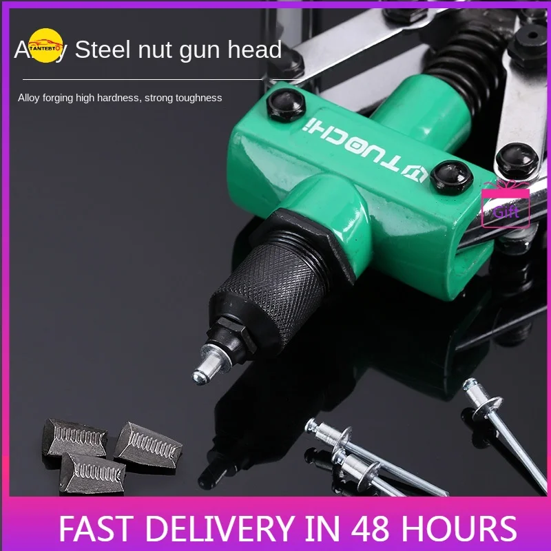 

Pull Rivet Gun Double Tool Heavy Duty Single Handle Core Nail Repair Hand