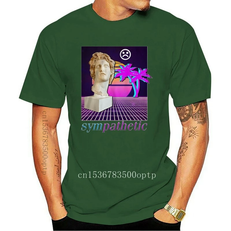

New Vaporwave Aesthetic T-Shirt Helios Wave Kanagara Sad Miami Retro Aesthetic Mona Cotton Top Quality Tops Tee Shirt