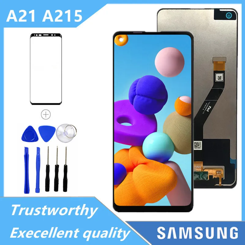 ЖК дисплей для Samsung Galaxy A21 A215 сенсорный экран дигитайзер Замена дисплея|Экраны