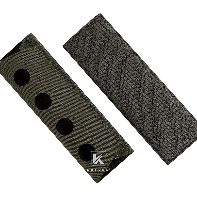 Зеленый Тактический наплечный ремень для лямок KRYDEX RANGER с лазерной резкой