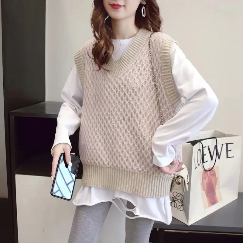 

Pullover Women Sweater 2020 Autumn Winter Tops Korean Sleeveless Slim Women Pullover Knitted Sweater Jumper Soft Warm Pull Femme