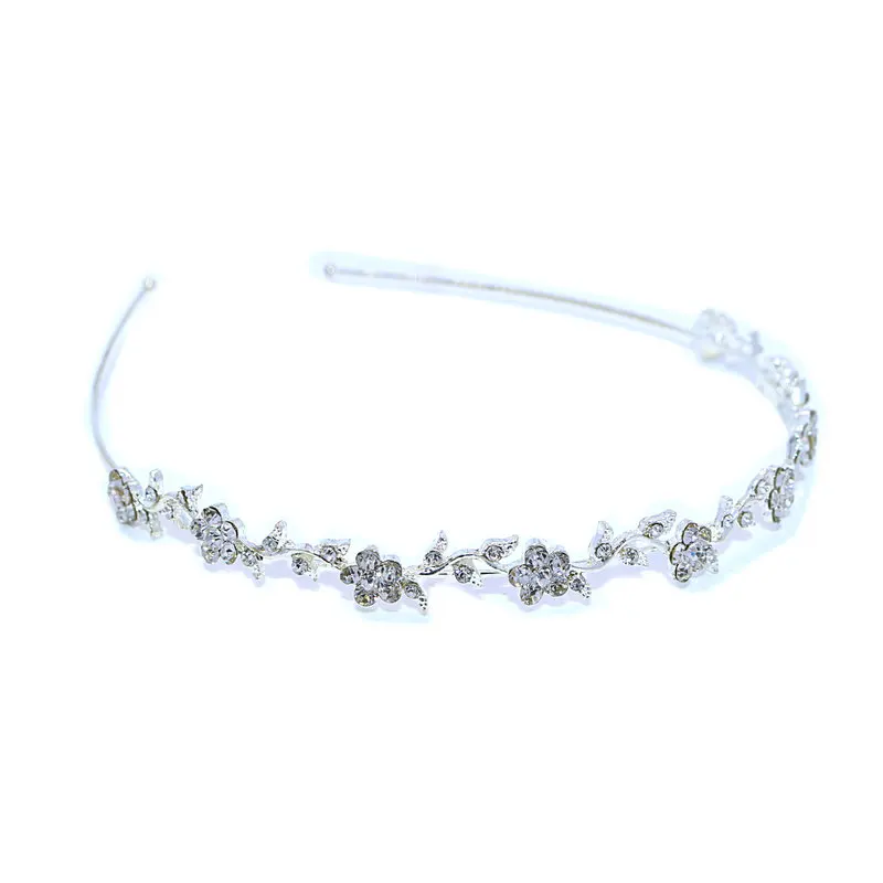 5 шт Посеребренная Хрустальная Свадебная повязка для волос диадема невесты