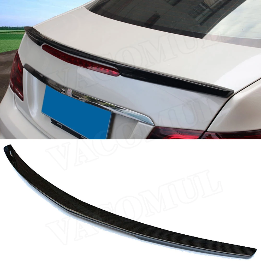 

For W207 C207 Carbon Fiber Rear Bumper Trunk Spoiler Wings for Benz E Class E260 E350 Coupe 2 Door 2010 - 2016 Rear Wing Spoiler