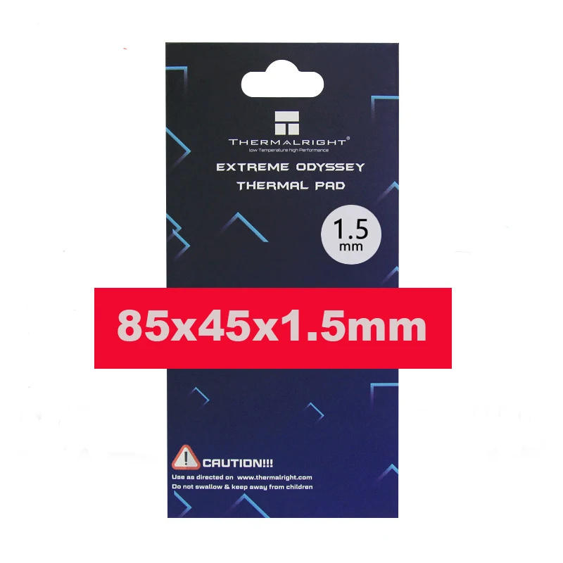 85x45x1.5 Thermalright термопрокладка 120X120 мм 12,8 Вт/mK 2,0 мм 1,5 мм 1,0 мм 0,5 мм Высокоэффективная теплопроводность оригинальная аутентичная - Цвет: 85x45x1.5