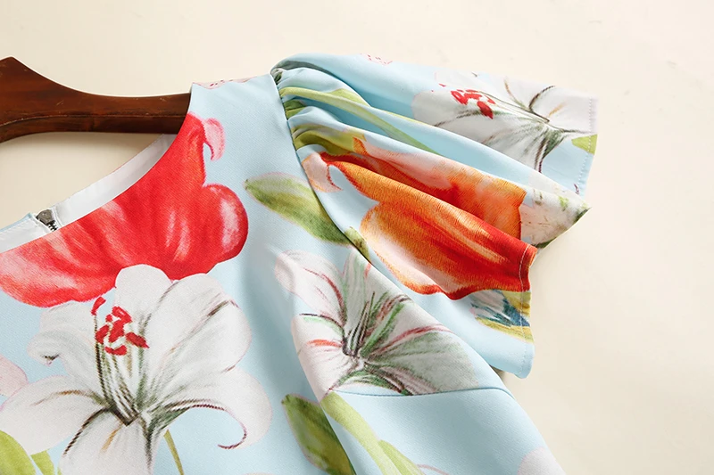 

2020 Summer Dress Newest Arrival Vintage Short Sleevel Flower Print Fishtail Elegant Slim Dress Women vestidos bodycon dress