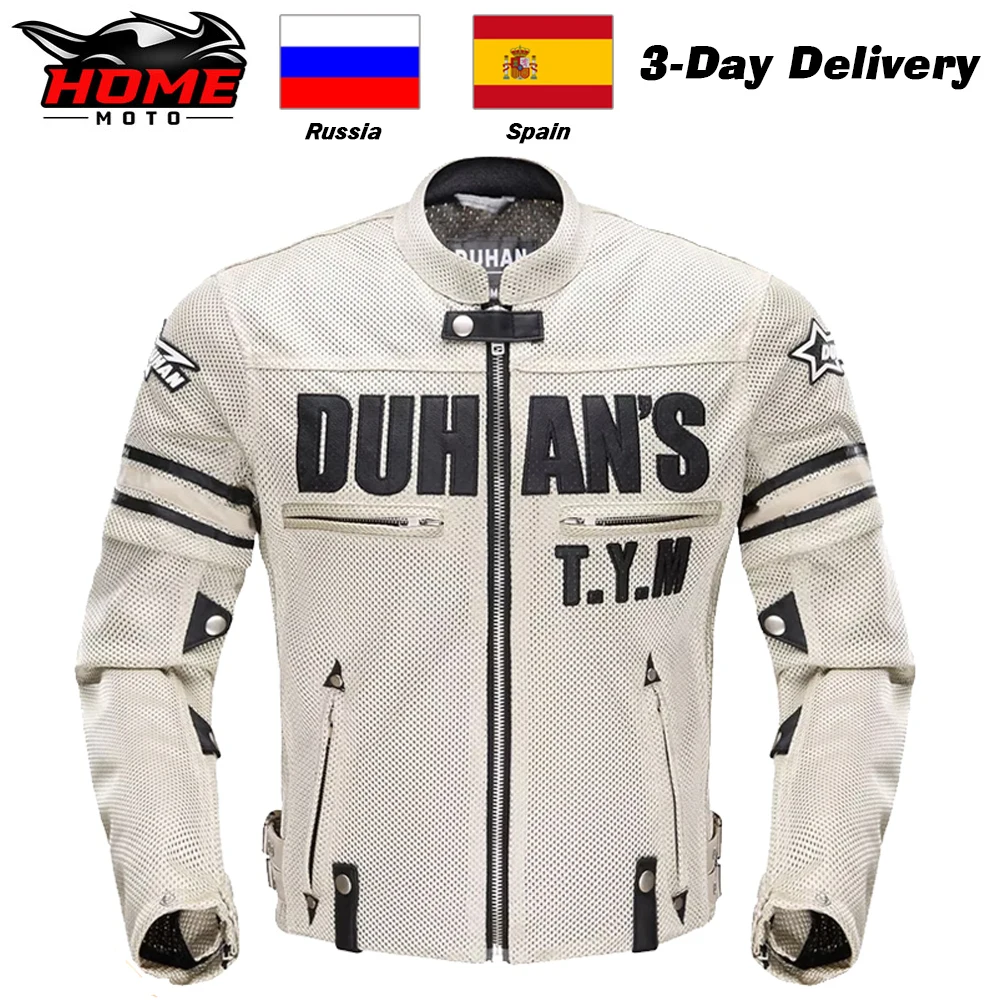 

Motorcycle Jacket Men Suit New Arrivals Moto Jacket With Protection Pants Hip Protector Moto Equipment For Men Mesh Jacket