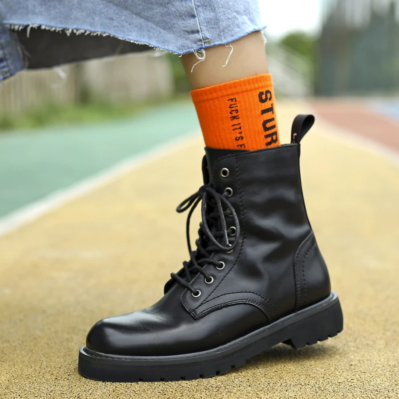 

Женские ботинки из натуральной кожи, на осень/зиму