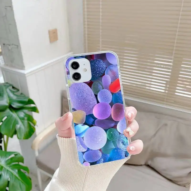 

Colorful Candies Phone Case For iphone 7 8 plus x xr xs 11 12 mini pro max transparent nax fundas cover