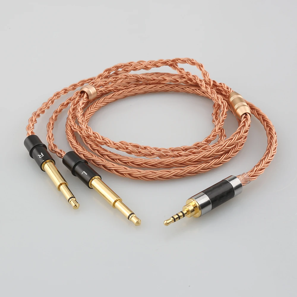 

HiFi 2.5mm 4.4mm 3.5mm XLR 6.5mm Balanced 16 Core 99% 7N OCC Earphone Cable For Meze 99 Classics NEO NOIR Headset Headphone