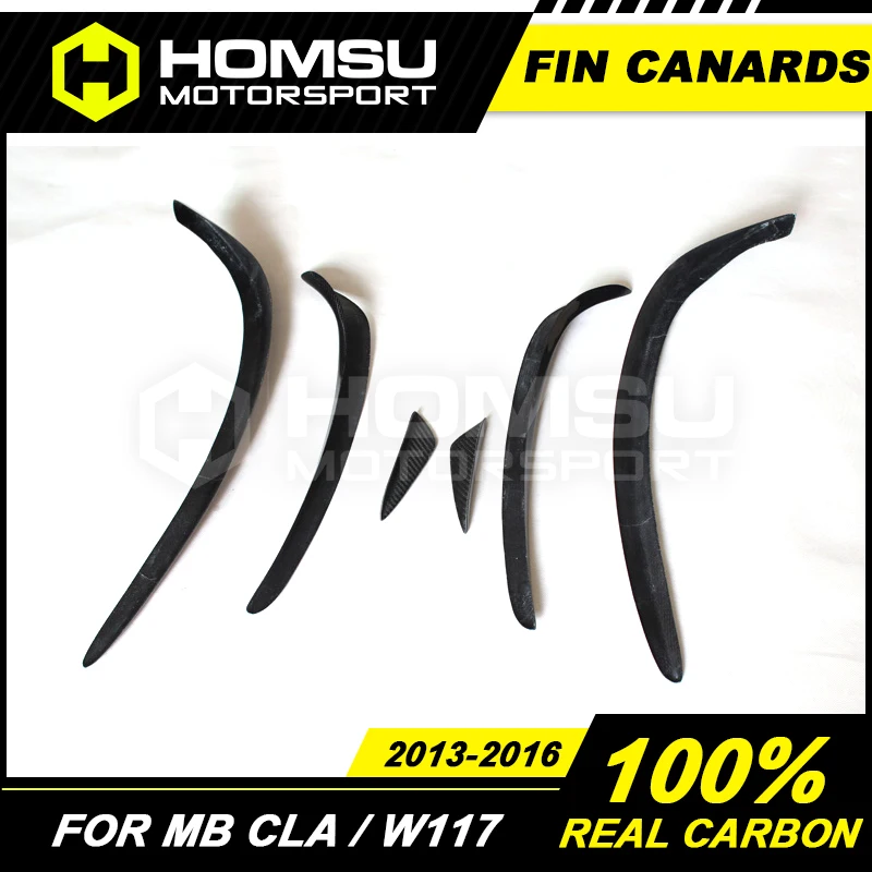 Карбоновые плавники для переднего бампера CLA180 CLA200 CLA220 CLA260 Fin Canards Merce-des Ben-z CLA Class W117