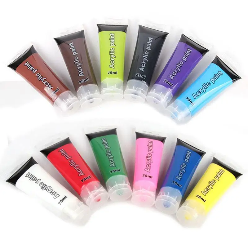 

Acrylic Paint Tube Waterproof Pigment Drawing Coloring Artist Painter Supplies