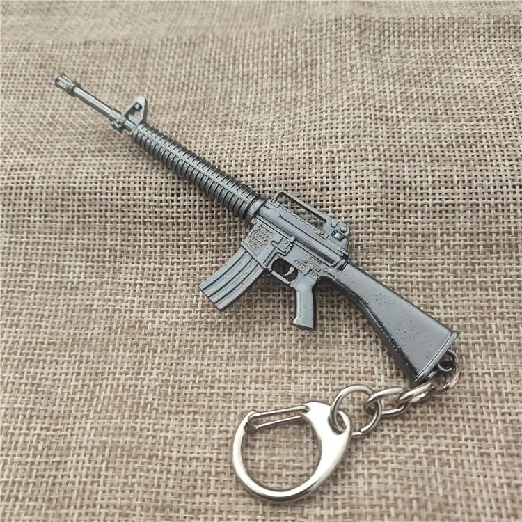 2020 PUBG Jedi Survival 98K мужской брелок пистолет fob подвеска AWM gun Модель M249 форма eat курица