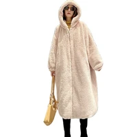 oversize winter clothing women faux fur coat artificial fur jacket long loose plus size winter jacket warm parka plush coats