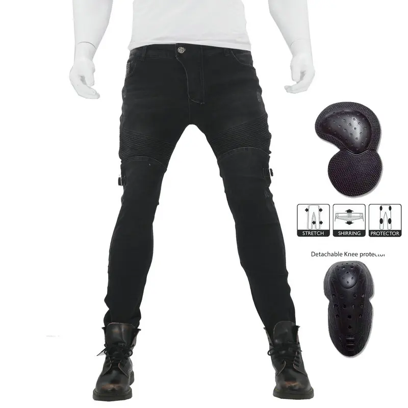 Байкерские мотоциклетные джинсы LOONG водонепроницаемые брюки для езды на