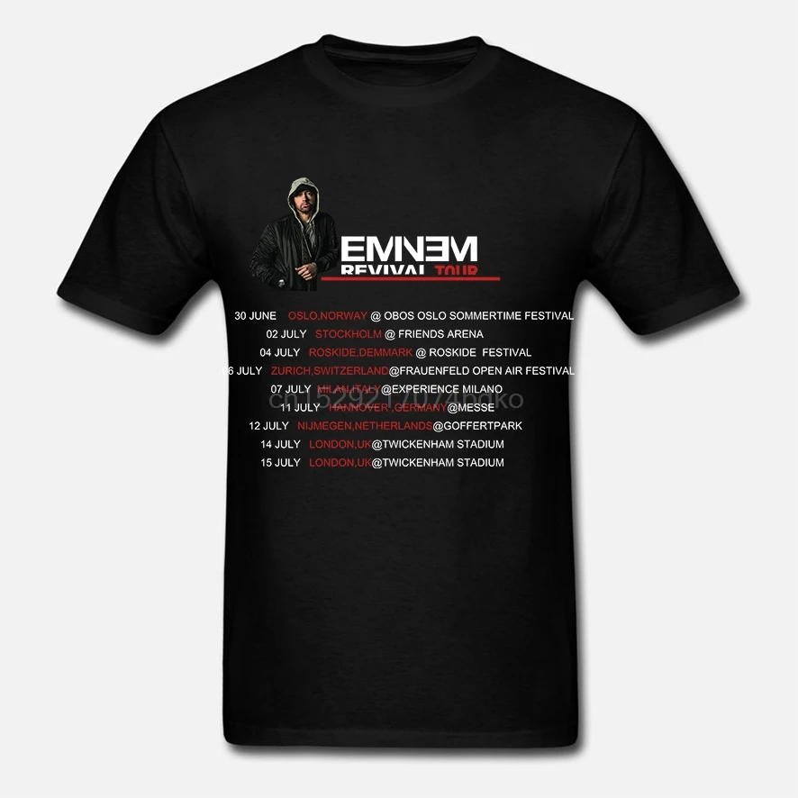 

Nuevo! Eminem renacimiento Tour por Europa 2019 camiseta S-5XL hombres Mujer