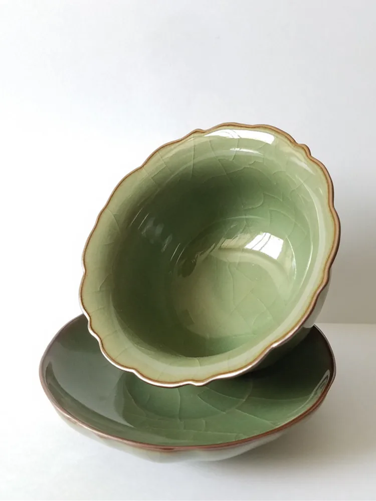 para chá forma bonita cerâmica caneca celadons drinkware