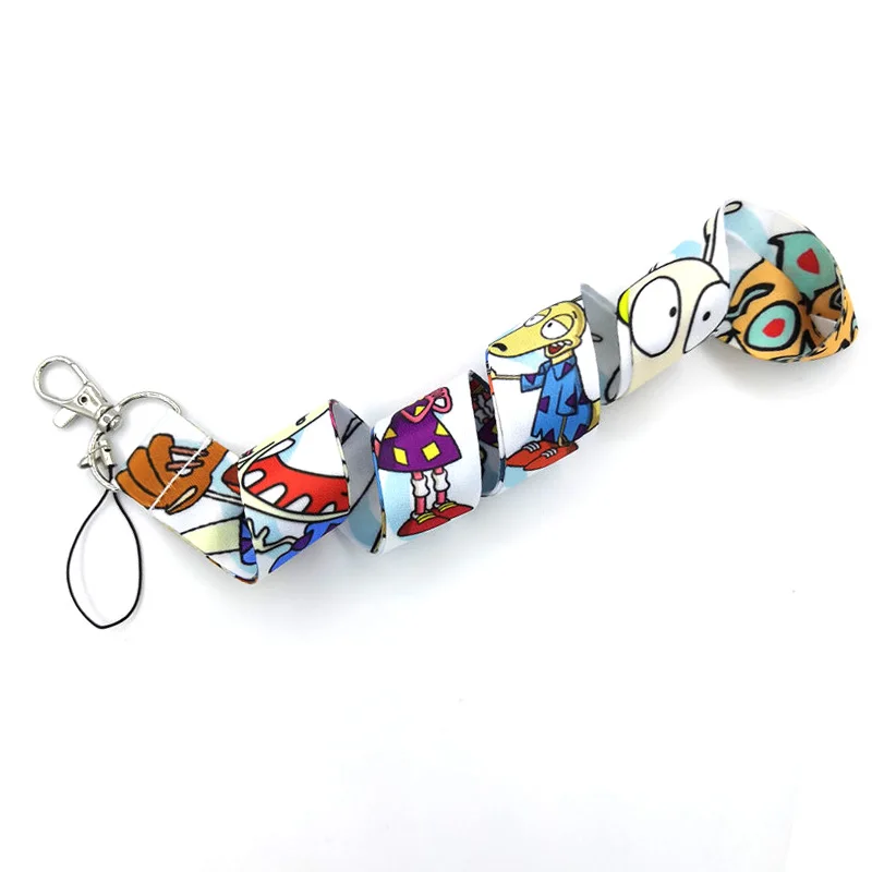 

Rocko's Modern Life Cartoon Animal Keychain Lanyard for Keys ID Card Badge Holders Phone Neck Straps keycord Lanyards