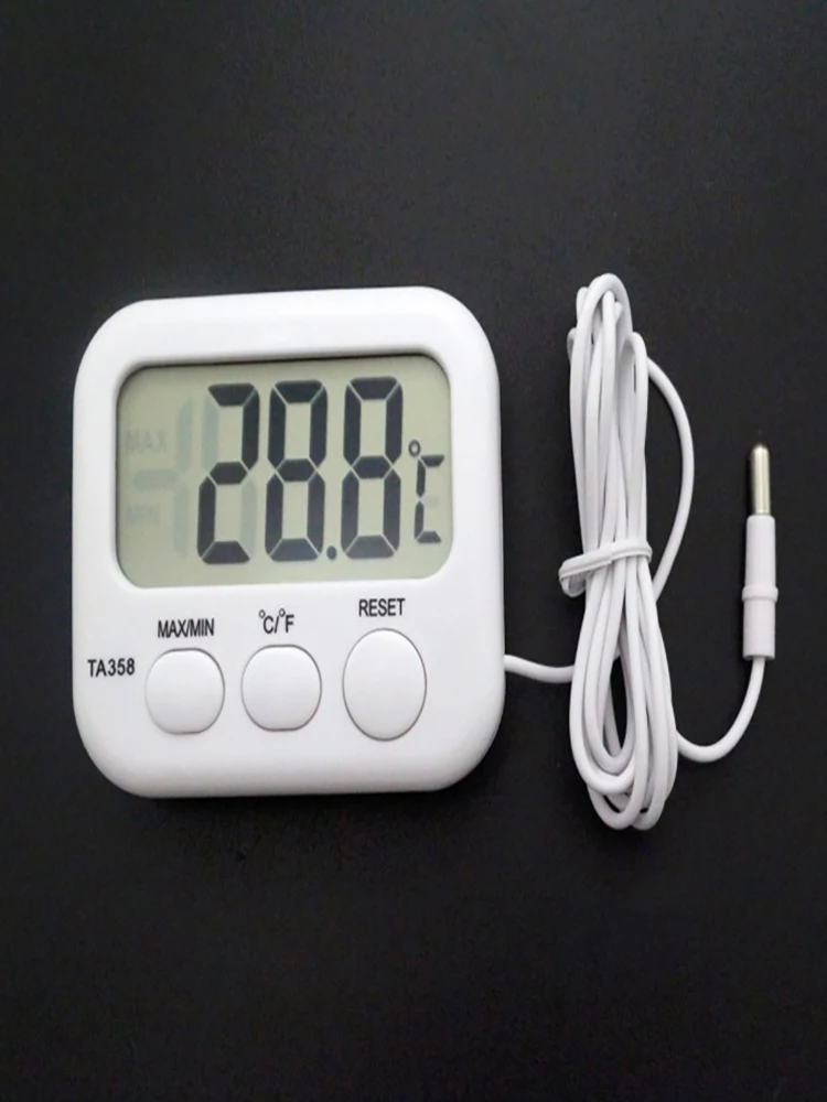 2020 Refrigerator Aquarium Kitchen Electronic LCD Max-Min Thermometer Digital Thermo Temperature Meter with Probe Sensor Cable |