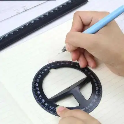 

Three-dimensional ruler Easy to take ruler Triangular protractor Student drawing ruler drawing tools