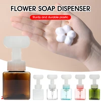 250ml450ml flower foam dispenser bathroom accessories foaming soap dispenser refillable foam pump bottle for kitchen bathroom