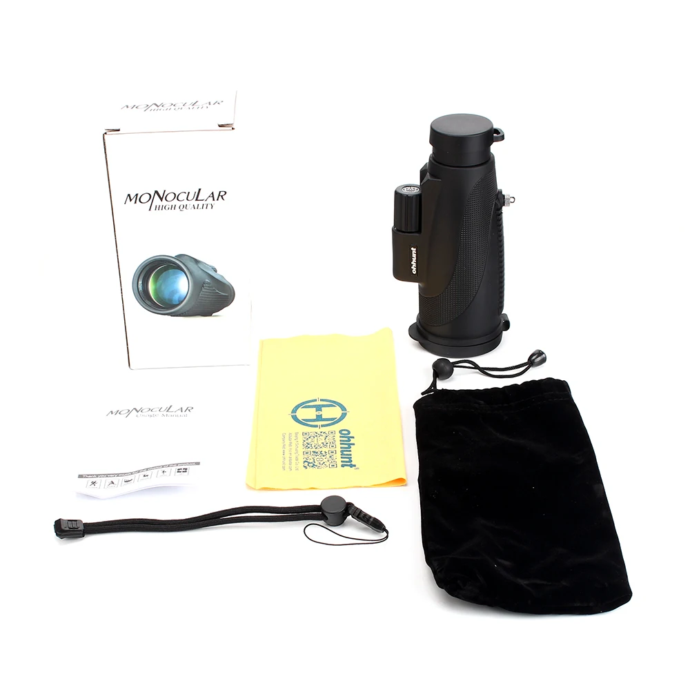 

12X50 Hunting Optical Monocular Telescope Waterproof Fogproof Zoom Birdwatching Binocular for Hiking Camping Football