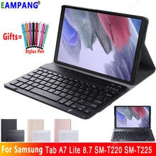 Case for Samsung Galaxy Tab A7 Lite 8.7 Keyboard Case SM-T220 SM-T225 Detachable Bluetooth-Compatible Keyboard Cover Funda Capa