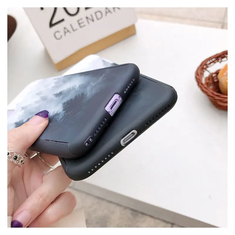 Полноразмерный жесткий чехол из ПК для iPhone 11 7 8 plus xr xs max 6 6S Plus на мобильный телефон