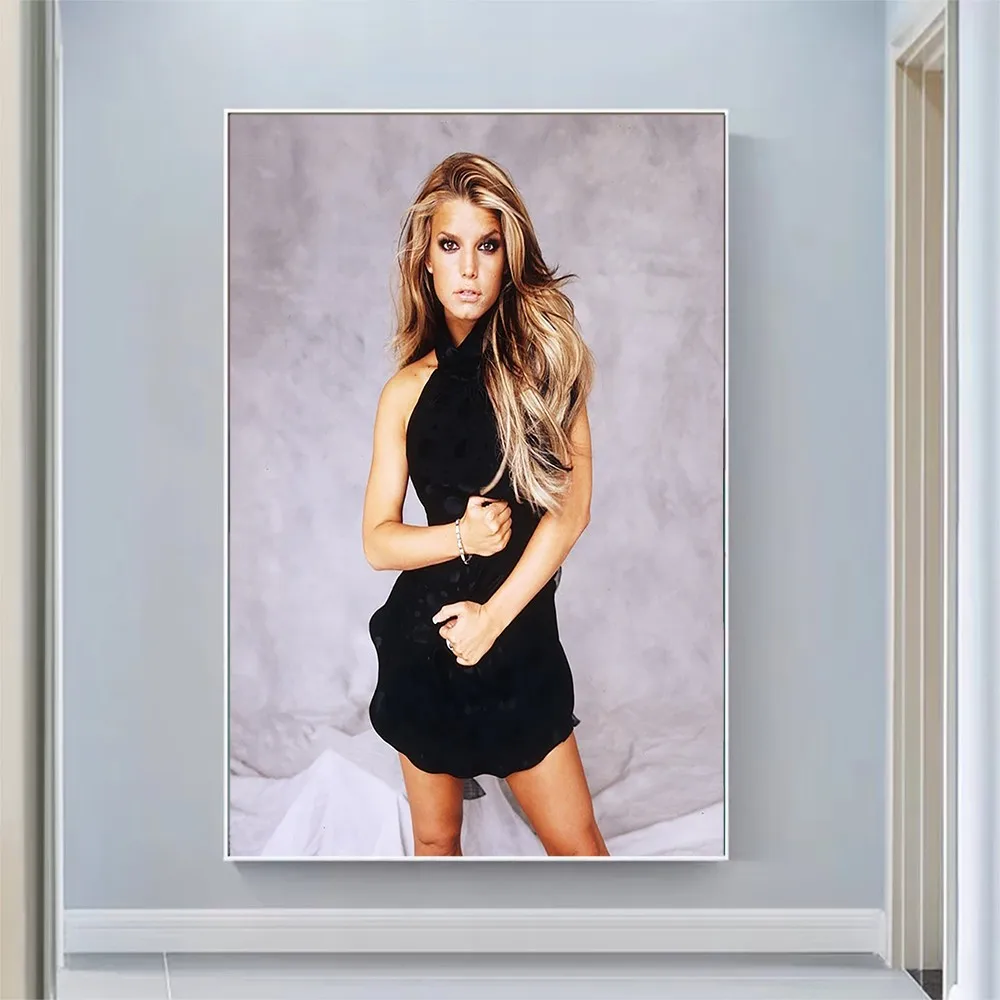 

Silk Cloth Wall Poster Jessica Simpson Sexy Model Star Art Home Decoration Gift