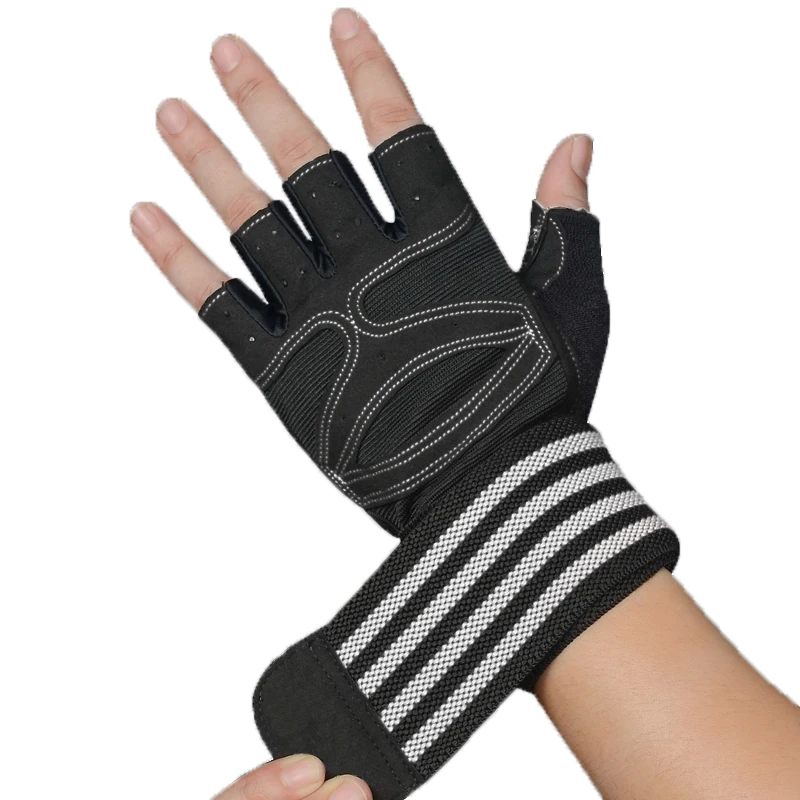 

Weight Lifting Gym Workout Gloves with Wrist Wrap Support Breathable and Non-Slip and Full Palm Protection for Men and Women