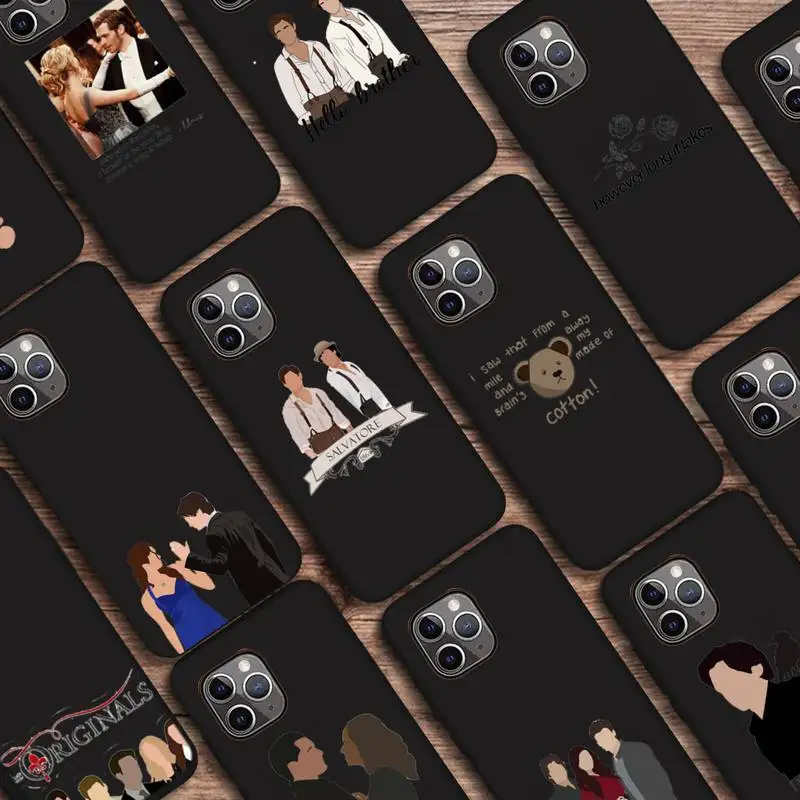

The Vampire Diaries TV series Phone Case Candy Color for iPhone 6 7 8 11 12 s mini pro X XS XR MAX Plus