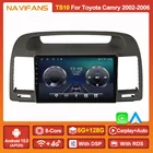Автомагнитола API30, Android 11, Восьмиядерный процессор, GPS, 6 ГБ ОЗУ 2002 Гб ПЗУ, для Toyota Camry 5 2006-128