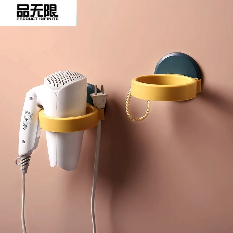 

Hair dryer rack Wall mounted storage rack Bathroom rack Blow drier rack