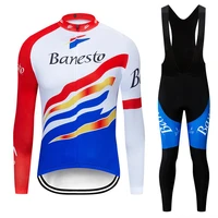 2020 pro team banesto cycling clothing long sleeved breathable thin men cycling jerseys mtb bike ropa ciclismo cycle sportswear