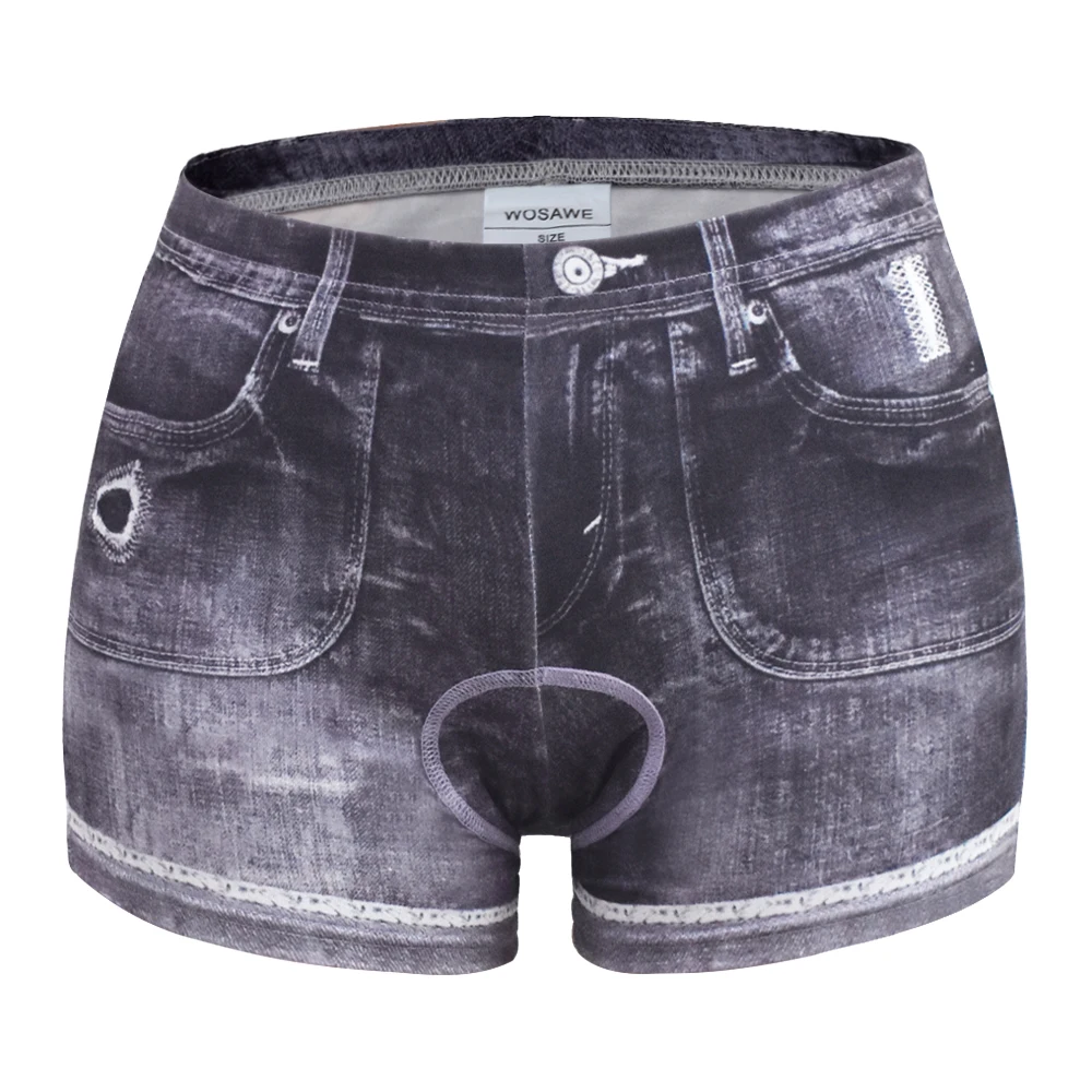 Женские велосипедные шорты WOSAWE дышащее нижнее белье с 3D гелевыми вставками для