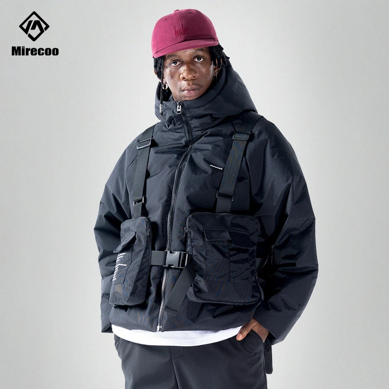 Многофункциональная мужская куртка Techwear Tactics с капюшоном, парка со  съемными сумками, Зимняя парка, уличная одежда в стиле хип-хоп, тренчкот,  ветровка - купить по выгодной цене | AliExpress