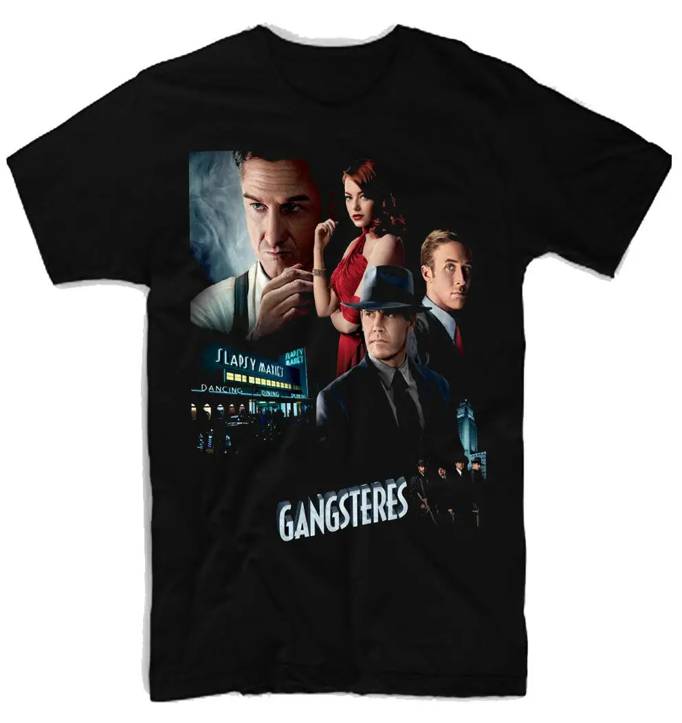 Гангстер отряд фильм 100 хлопок мужская футболка E0099 | Мужская одежда