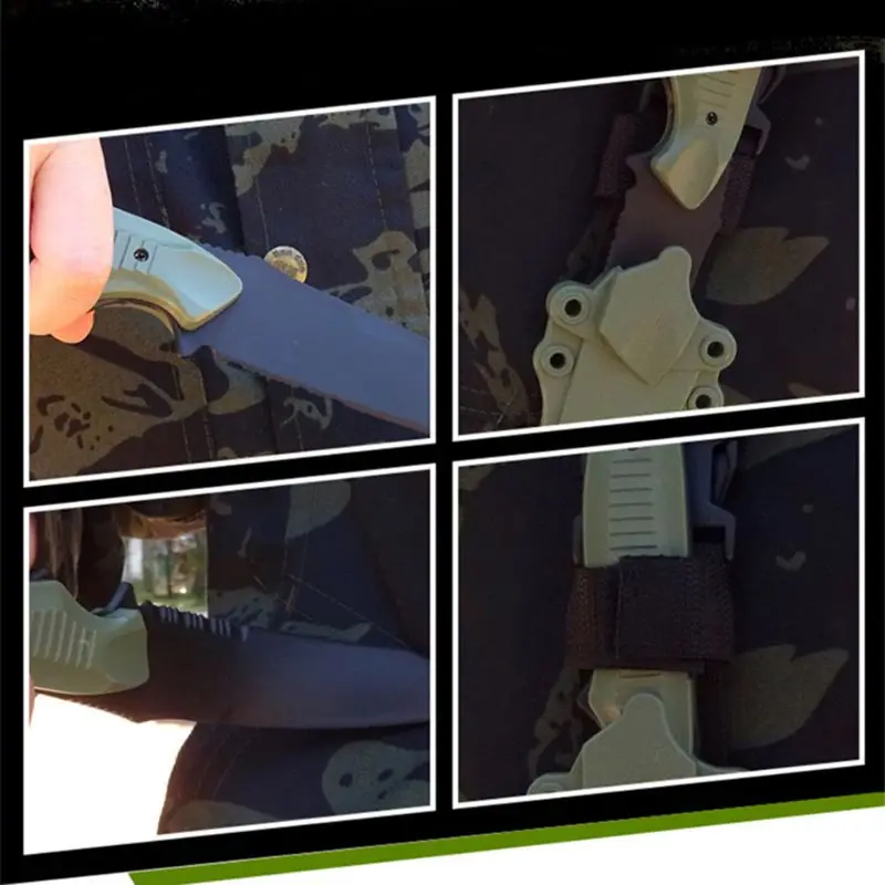 Безопасный 1: 1 Тактический резиновый нож для военных тренировок энтузиастов CS