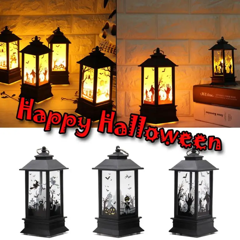 

LED Halloween Party Decoration Light Pumpkin / Ghost Hand / Skeleton / Witch Castle Flame Lights For Halloween Decorations