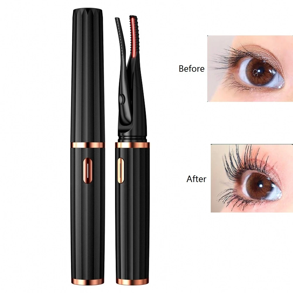 

USB Rechargeable Electric Eyelash Curler Clip Fast Heating Eyelash Curling Device Electric Heating Eyelash Curling Device