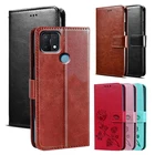 Кожаный чехол-книжка для OPPO Realme C12 C25 C25S Narzo 20 Narzo 30A 7I