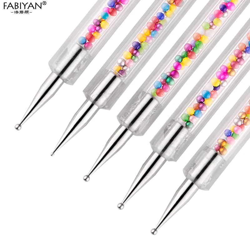 5 шт. точечная ручка для дизайна ногтей акриловая Икра 2 сторонний набор