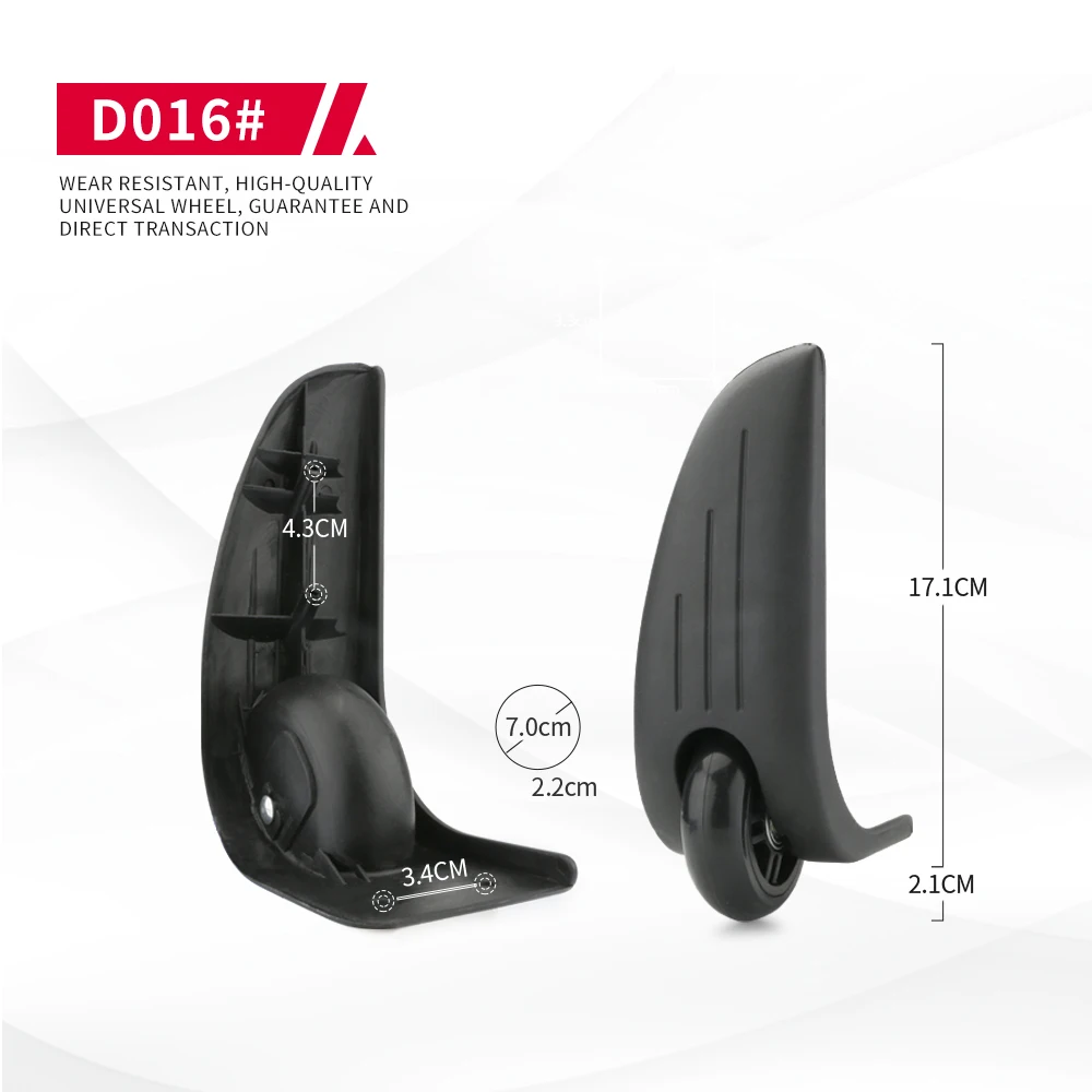DiLong D016 Luggage wheel universal accessories trolley bag caster replacement shock absorption aircraft universal mute wheels