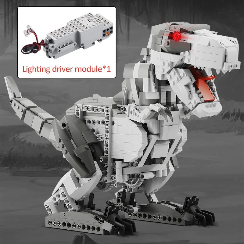 KAIYU 960 шт. с рисунком динозавра из мультфильма Парк Юрского периода RC тираннозавр