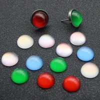 round flat back resin cabochons beads fit 4 6 8 10 12 mm cameo cabochons for diy earring jewelry making findings supplier