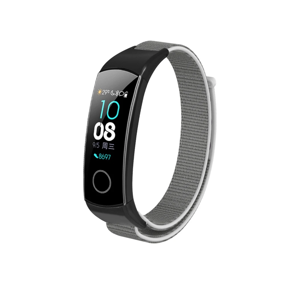 Hangrui браслет для huawei Honor Band 5 Женский Мужской прочный нейлон мягкий изящный ремешок для часов для Honor Band 4 5 браслет для ремня
