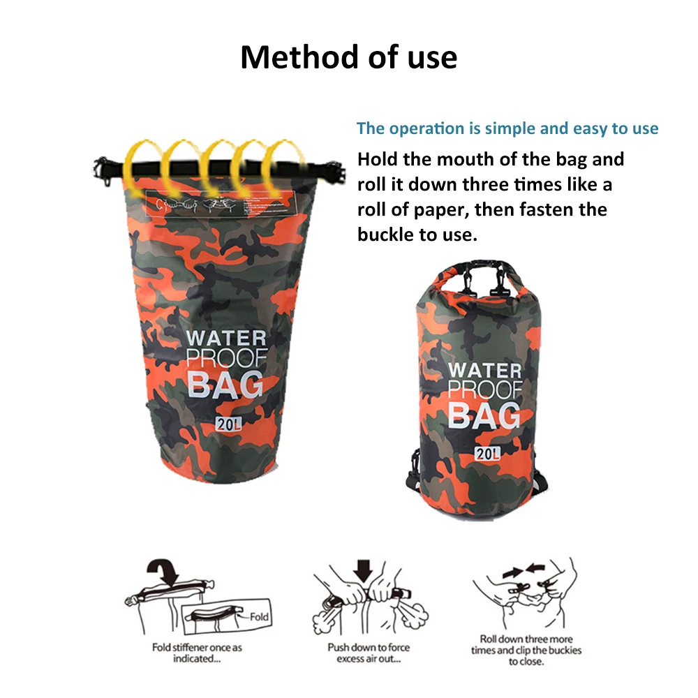 Сумка водонепроницаемая из ПВХ 20 л|Сумки для плавания| |